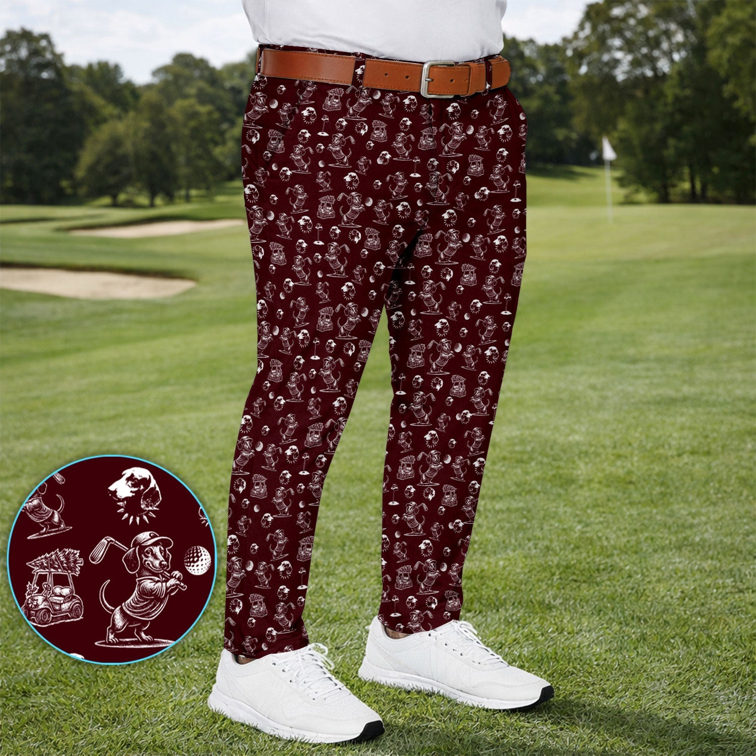 Dachshund Pattern Golf Set For Men, Funny Golf Set, Golf Gift For Golfer