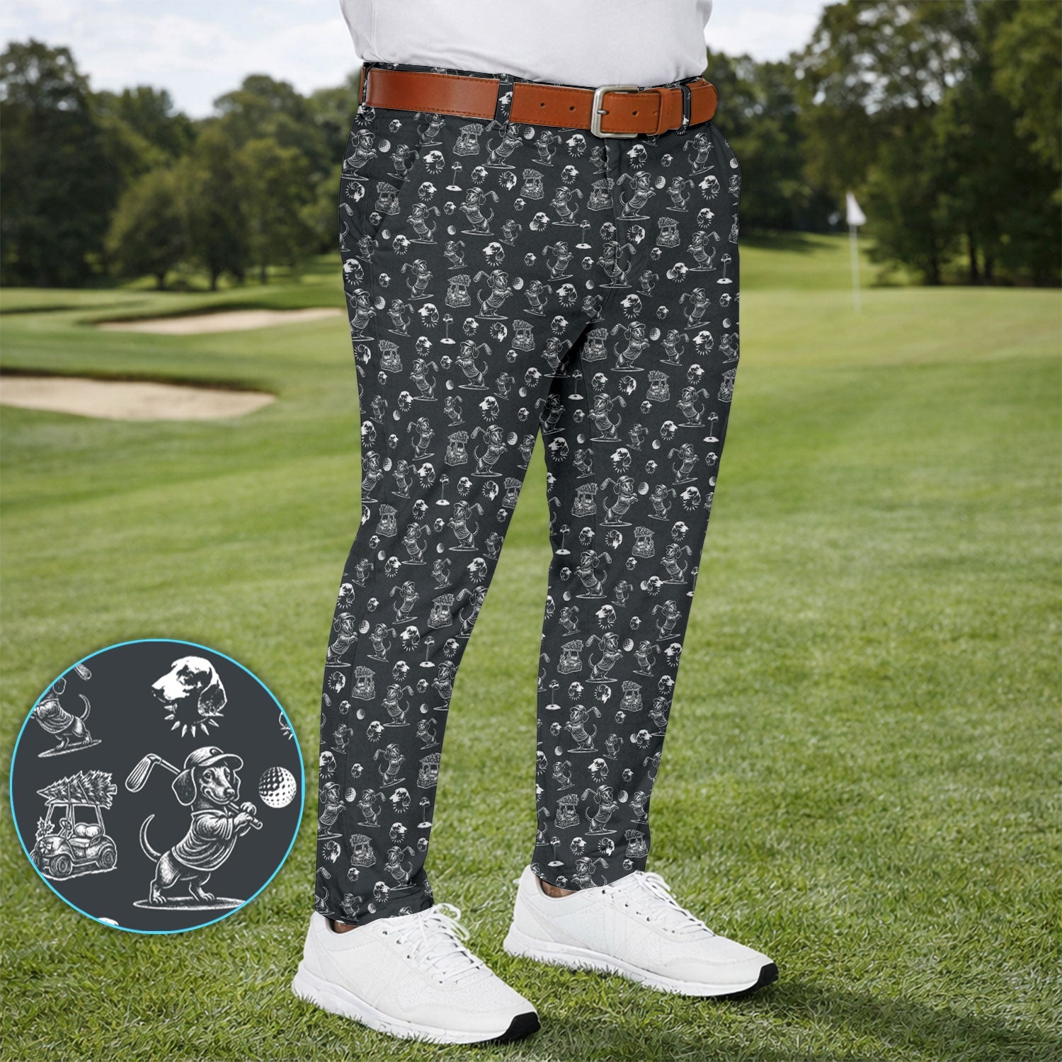 Dachshund Pattern Golf Set For Men, Funny Golf Set, Golf Gift For Golfer
