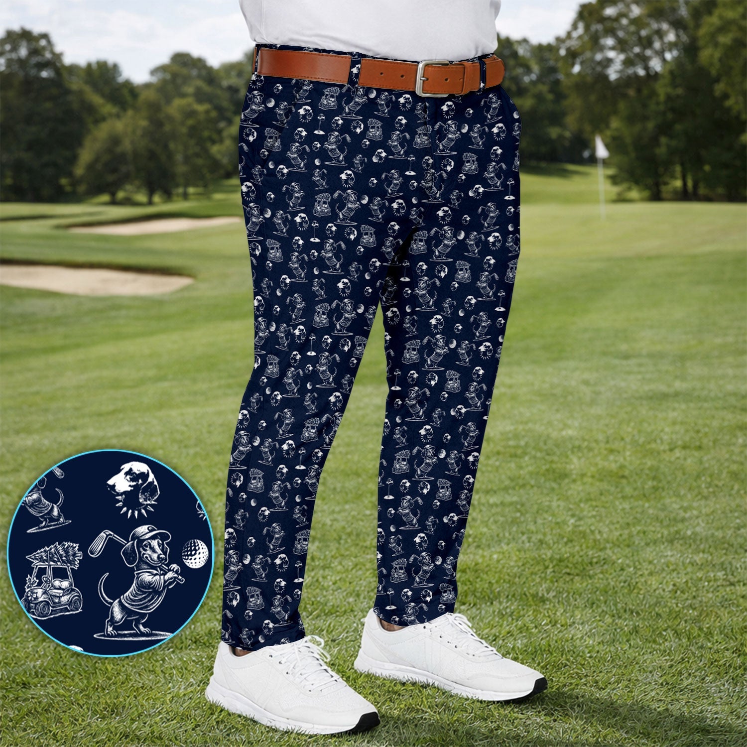 Dachshund Pattern Golf Set For Men, Funny Golf Set, Golf Gift For Golfer