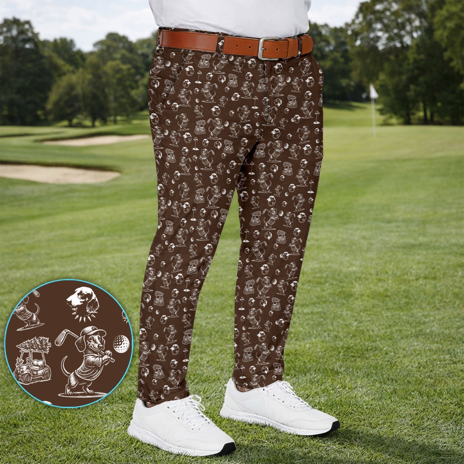 Dachshund Pattern Golf Set For Men, Funny Golf Set, Golf Gift For Golfer