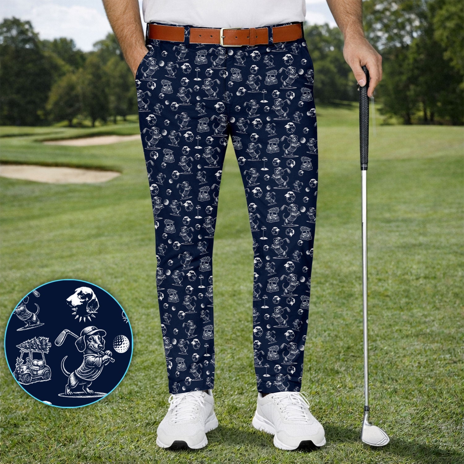 Dachshund Pattern Golf Set For Men, Funny Golf Set, Golf Gift For Golfer