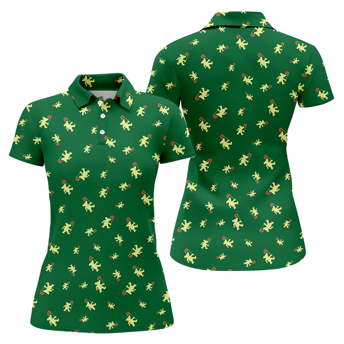 Dancing Bear Golf Tournament Shirt, Women's Golf Tops, Ladies Golf Shirts, Golf Gift For Ladies