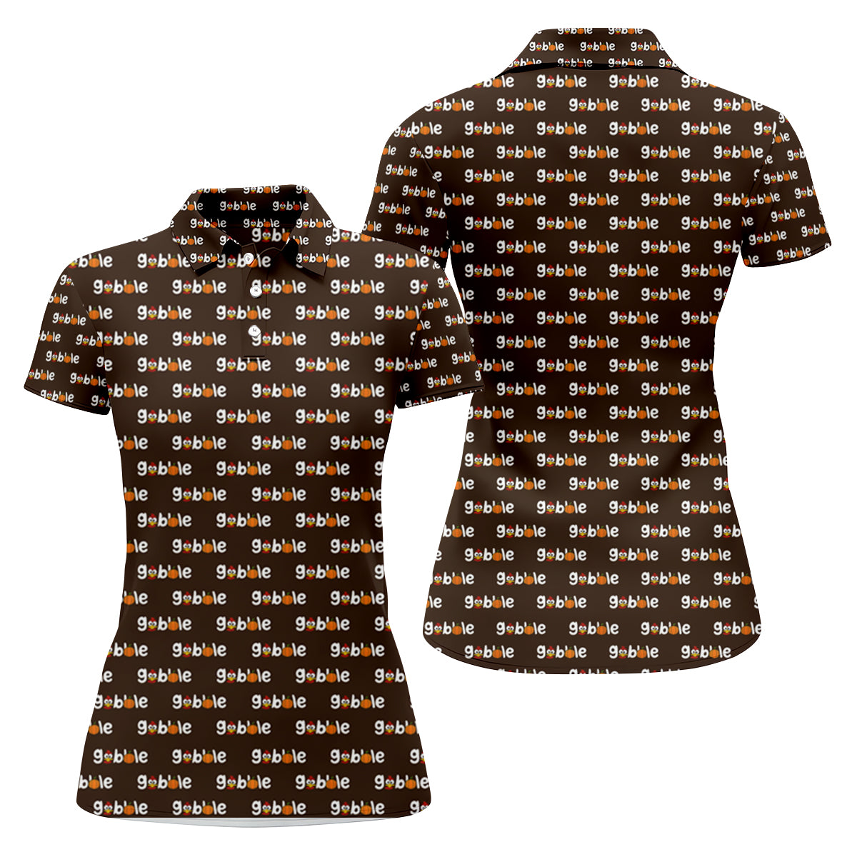 Gobble Turkey Thanksgiving Holiday Ladies Golf Tops, Women Golf Top, Golf Gift For Ladies