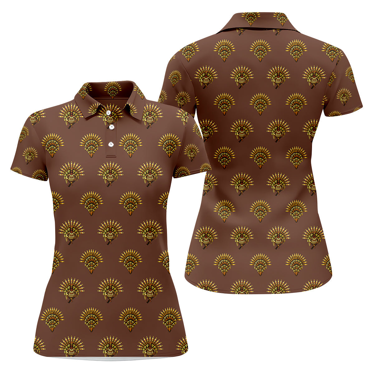 Army Turkey Thanksgiving Women Golf Top, Christmas Golf Shirt, Fun Women's Golf Shirts, Ladies Golf Polos