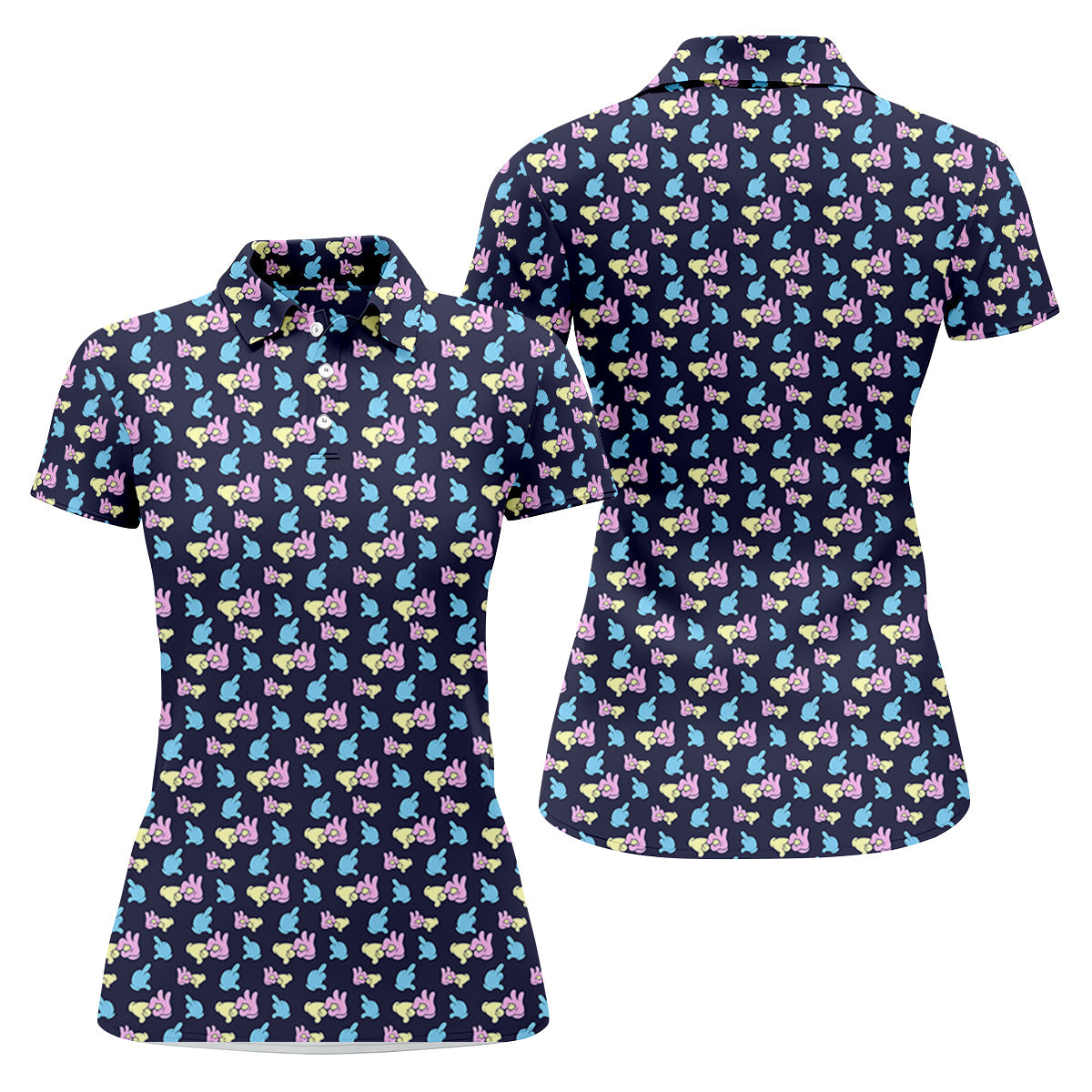Dirty Funny Hand Ladies Golf Tops, Fun Women's Golf Shirts, Valentines Golf Gift, Golf Shirt For Women