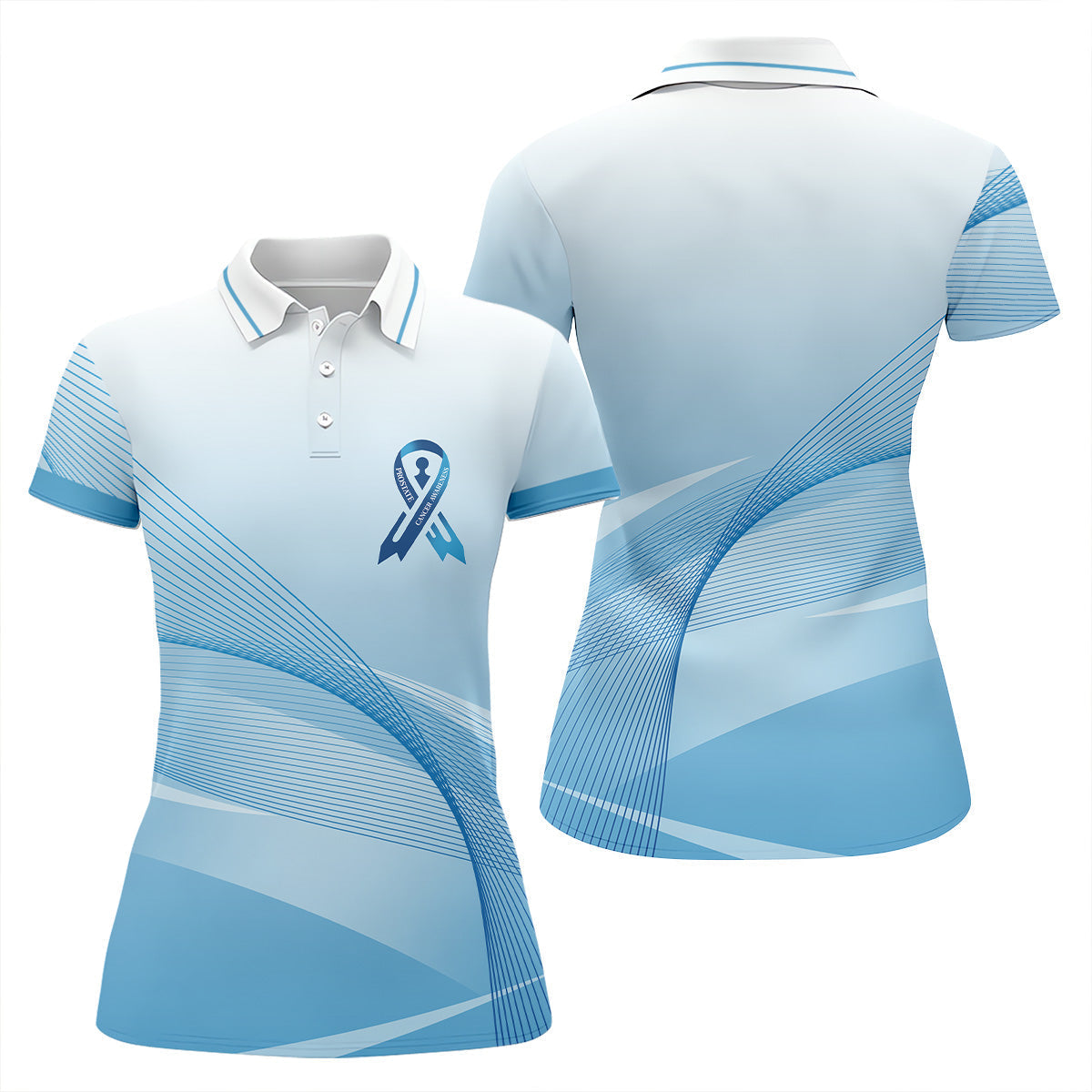 Prostate Cancer Awareness Women's Golf Shirt, Prostate Cancer Support Shirt, Golf Gift For Women