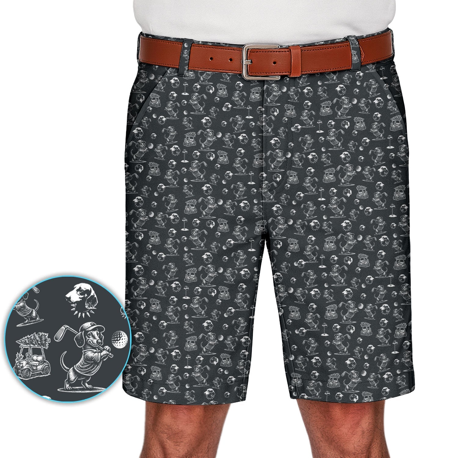Dachshund Pattern Golf Set For Men, Funny Golf Set, Golf Gift For Golfer
