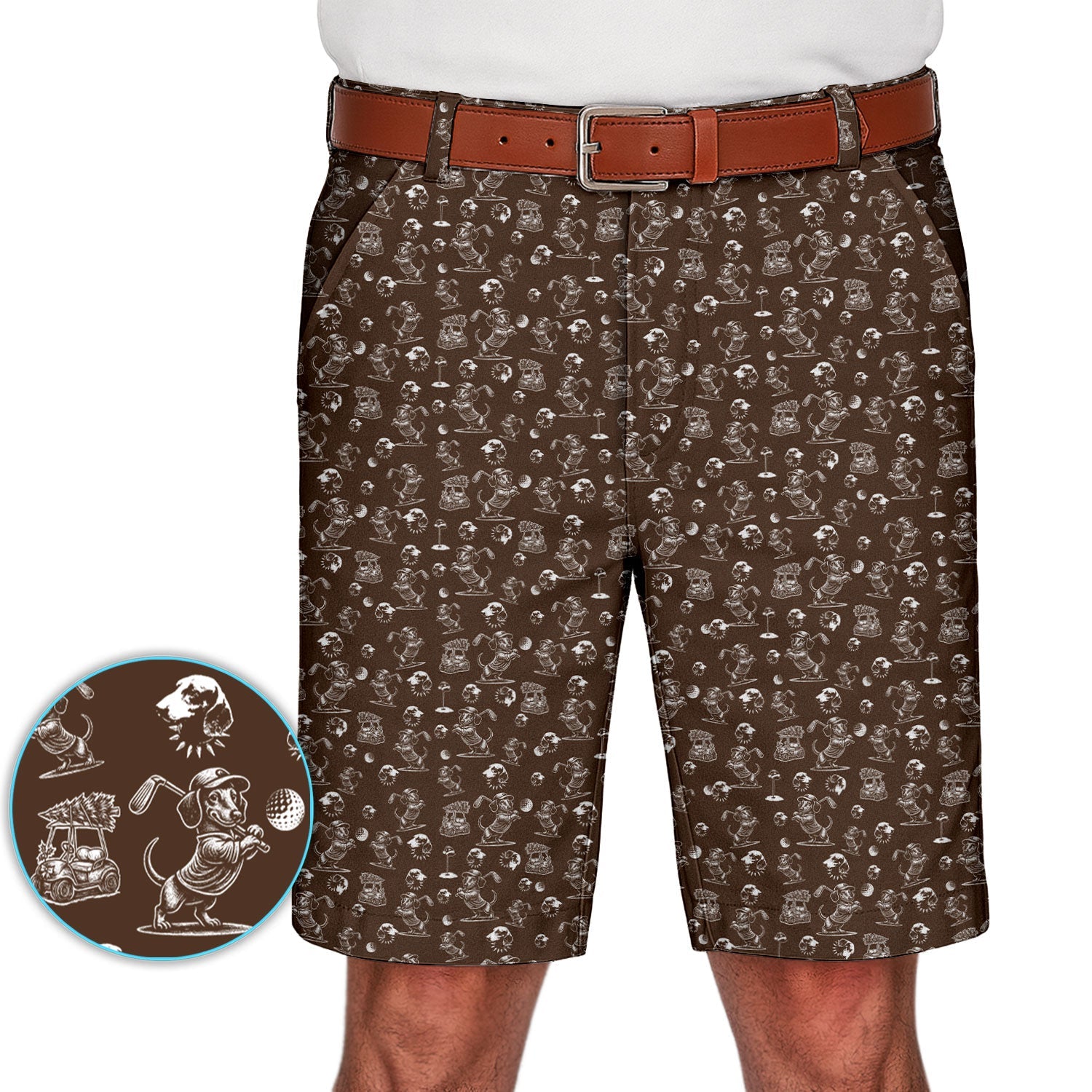 Dachshund Pattern Golf Set For Men, Funny Golf Set, Golf Gift For Golfer