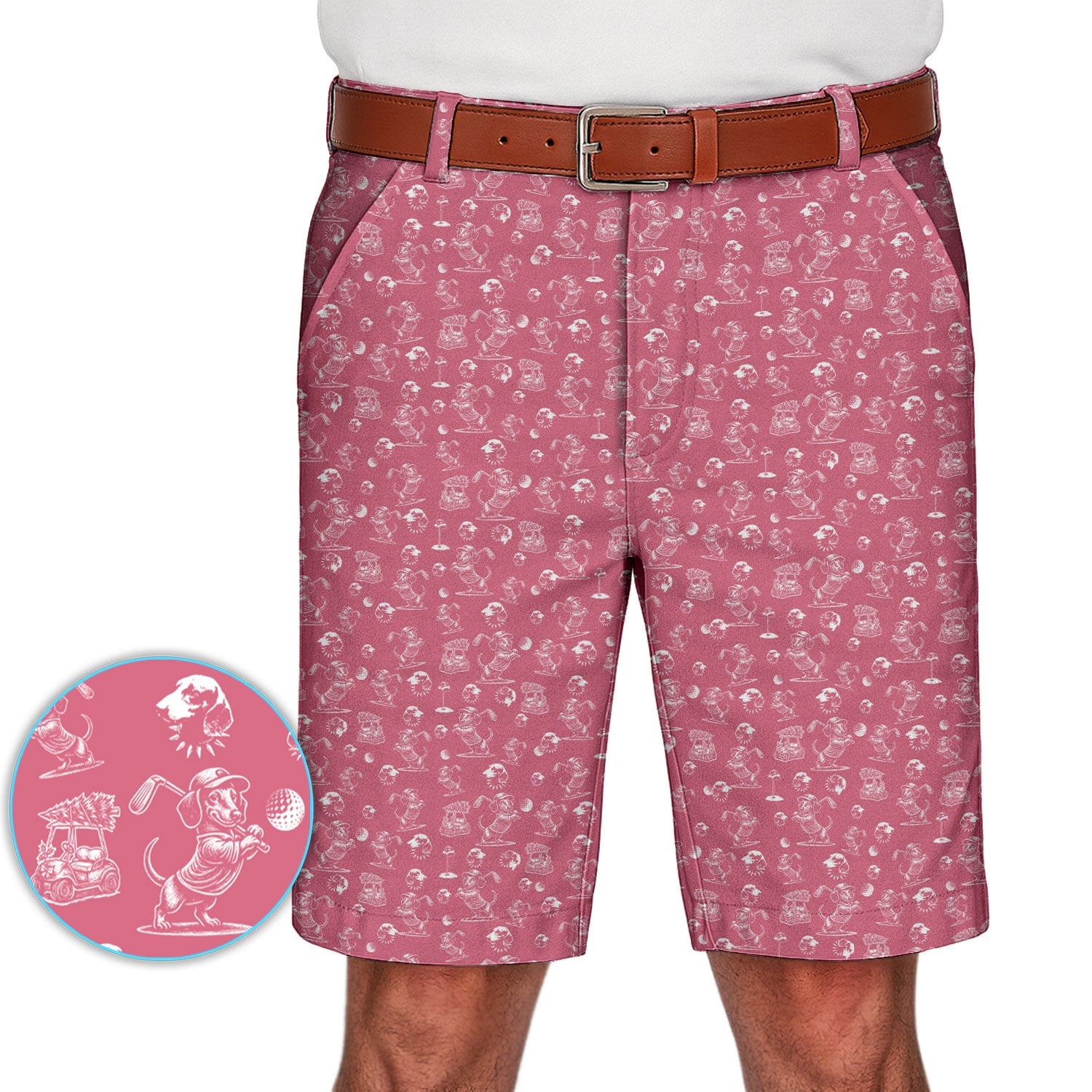 Dachshund Pattern Golf Set For Men, Funny Golf Set, Golf Gift For Golfer