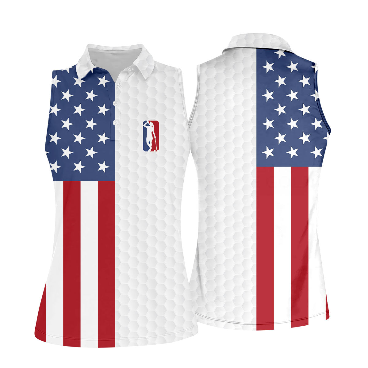Funny Suck At Golf Drunk Golfer White Women Golf Shirt, 250 Anniversary USA Golf Shirt, Patriotic 4th Of July Golf Shirt