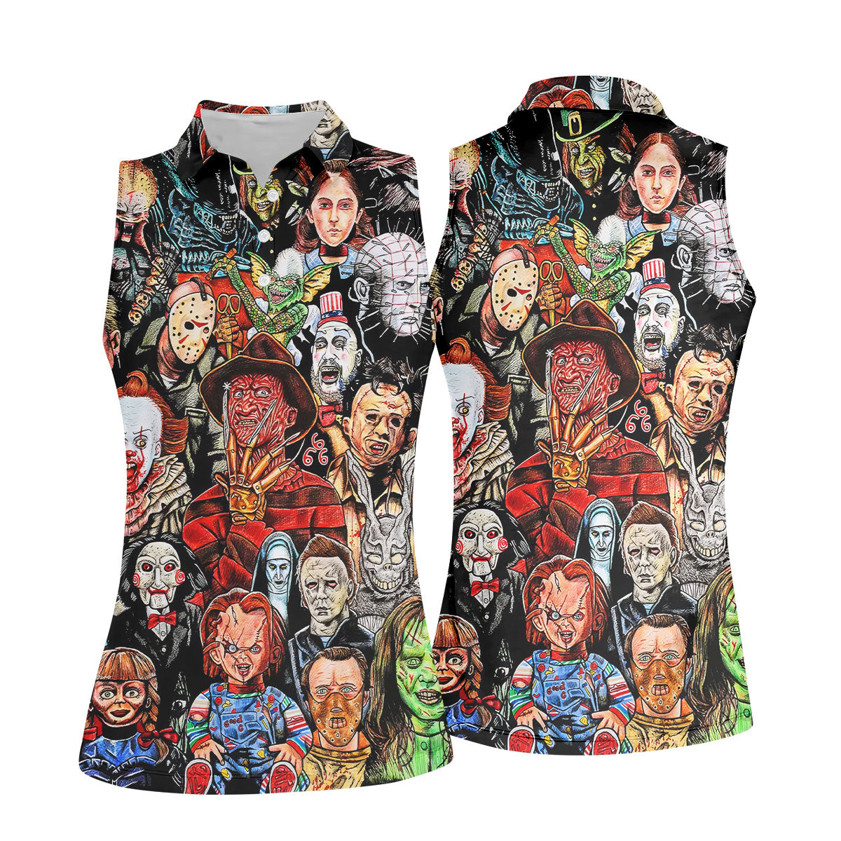 Halloween Golf Shirts Women Golf Top, Gifts For Golf Lovers, Golf Gifts For Women, Ladies Golf Shirts