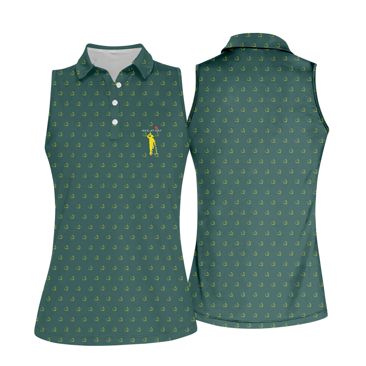 Suck At Golf Augusta Golf Tournament Women's Golf Shirts, Ladies Golf Polos, Golf Shirt For Women