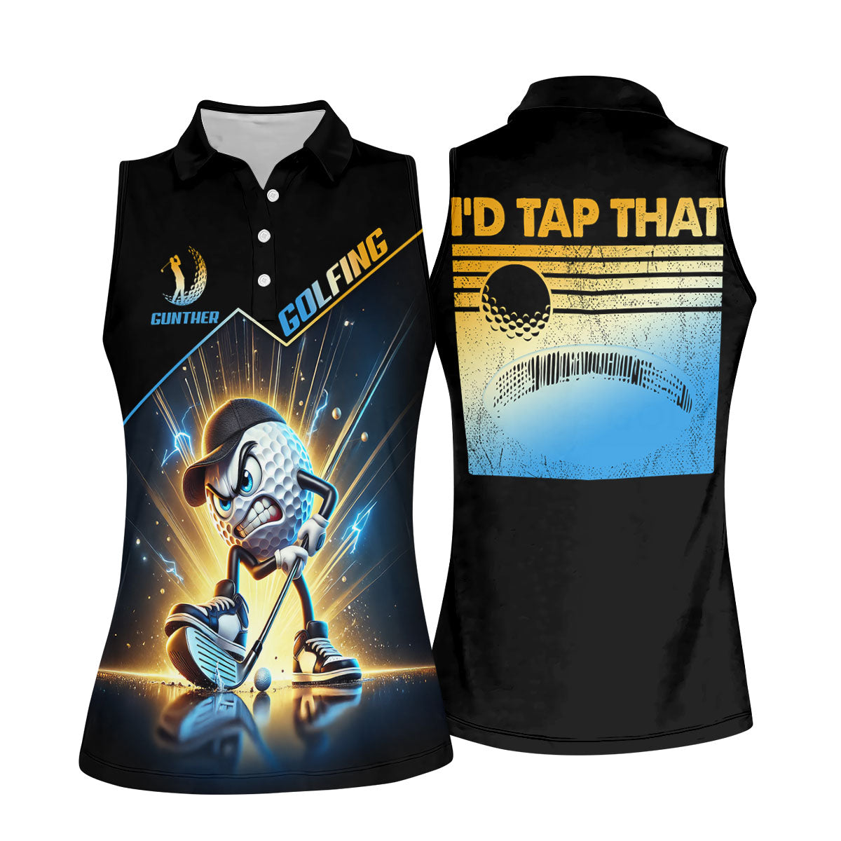 I'd Tap That Fun Golf Shirt, Women Golf Top, Golf Shirt For Women, Ladies Golf Shirts