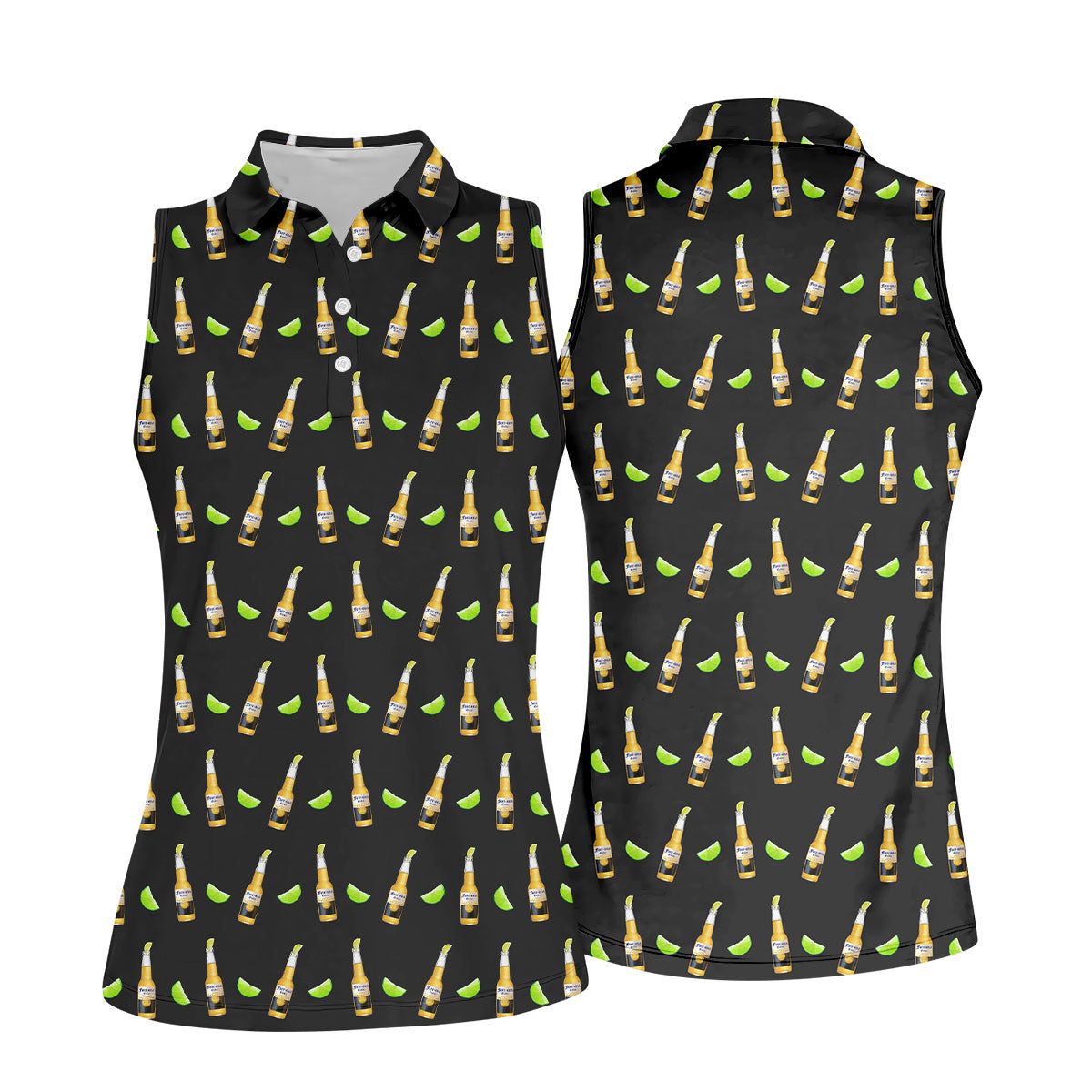 Fore-ona Extra Find Your Fairway Beer And Lime Fun Women's Golf Shirts, Ladies Golf Shirts