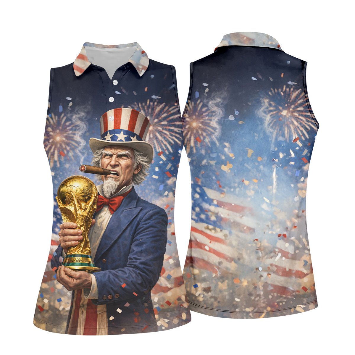 Patriotic American Sport Polo, American Football Shirt, Game Day Football Theme Women's Green Polo Shirts
