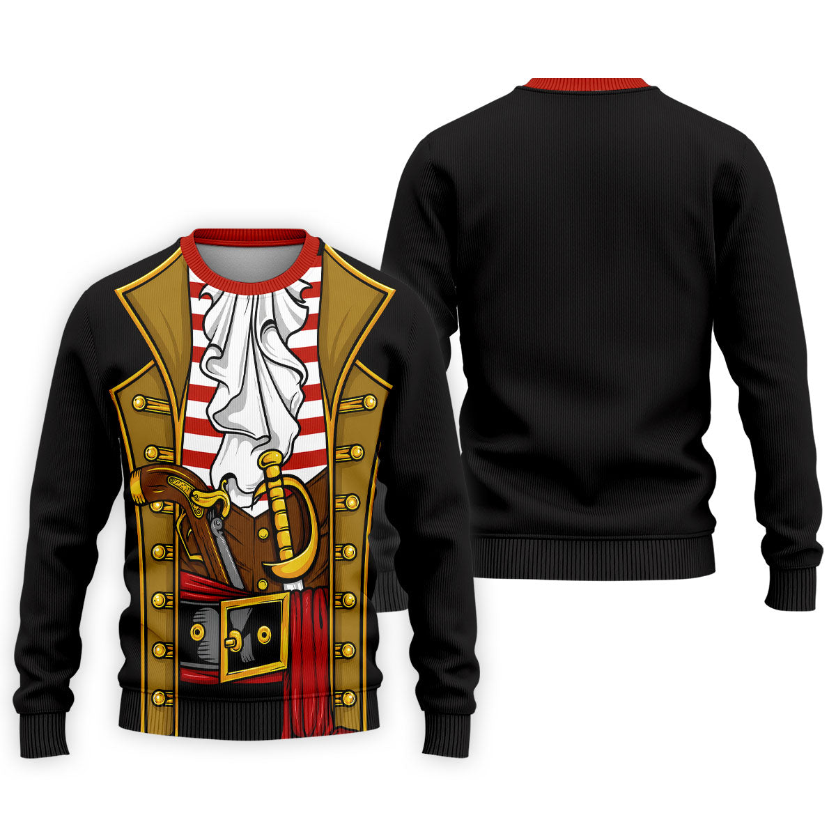 Pirate Captain Outfit Golf Shirt, Swashbuckler Costume Design, Golf Shirt For Men