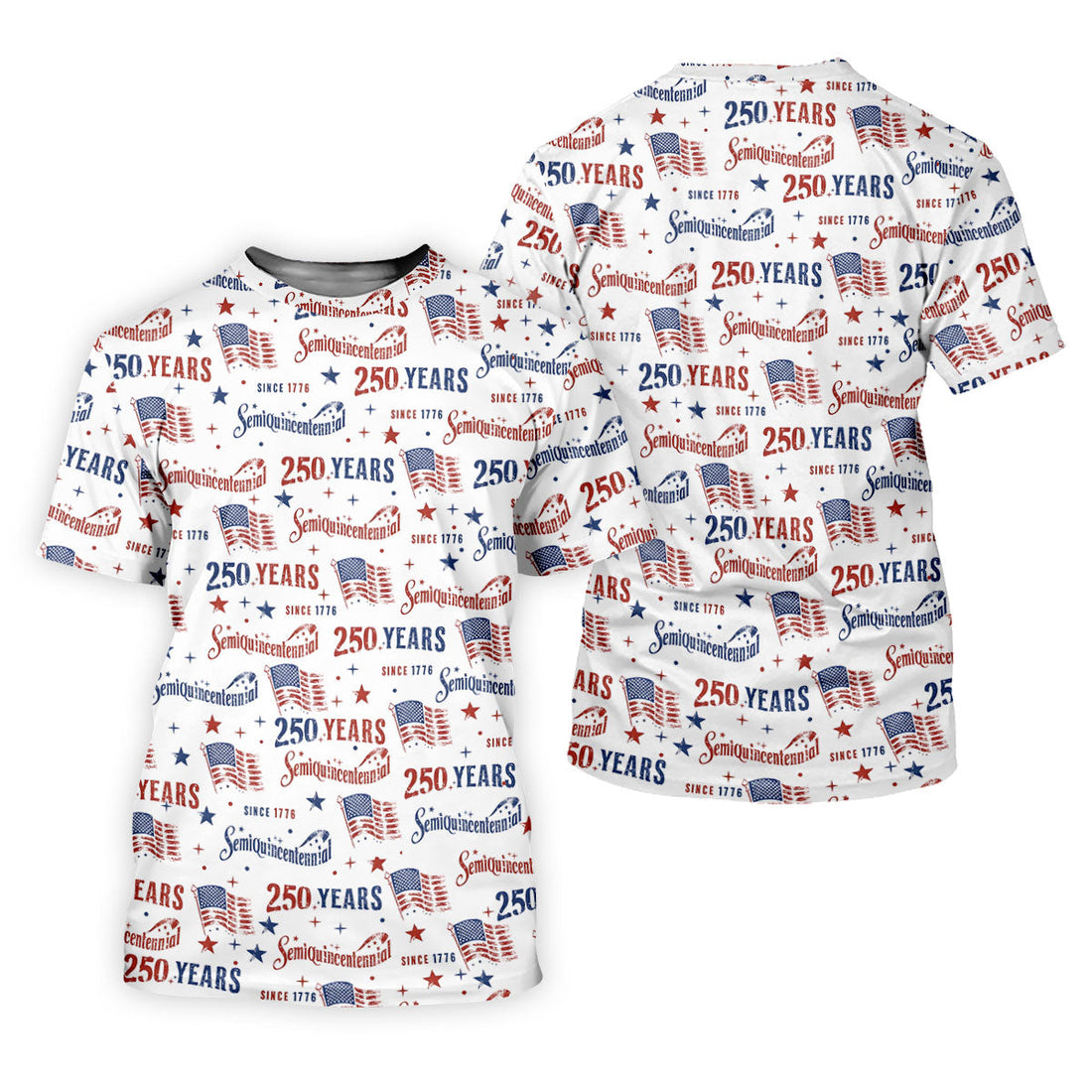 Semiquincentennial 250 Years Since 1776 Ladies Golf Tops, 4th Of July Patriotic Golf Shirt For Women