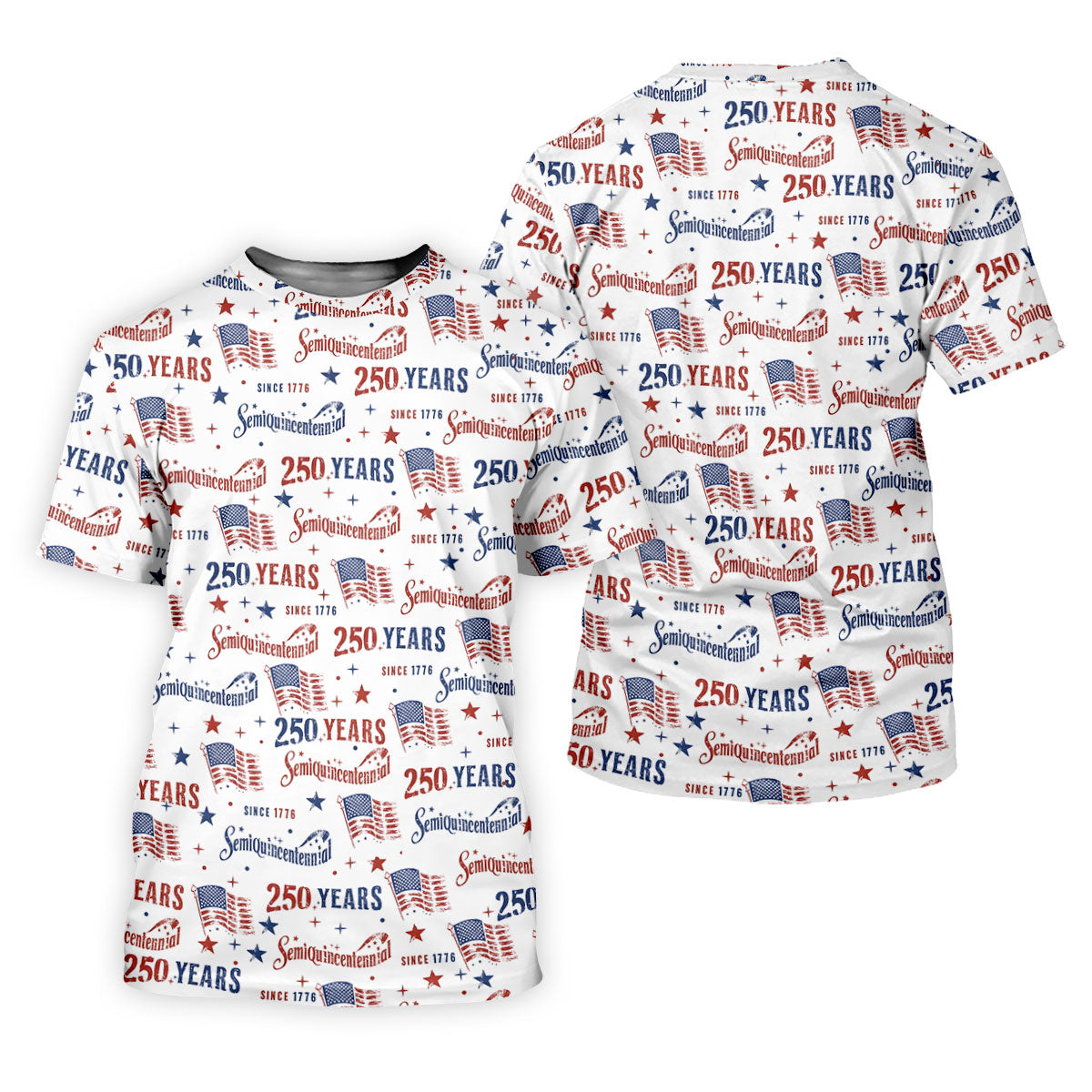 Semiquincentennial 250 Years Since 1776 Ladies Golf Tops, 4th Of July Patriotic Golf Shirt For Women