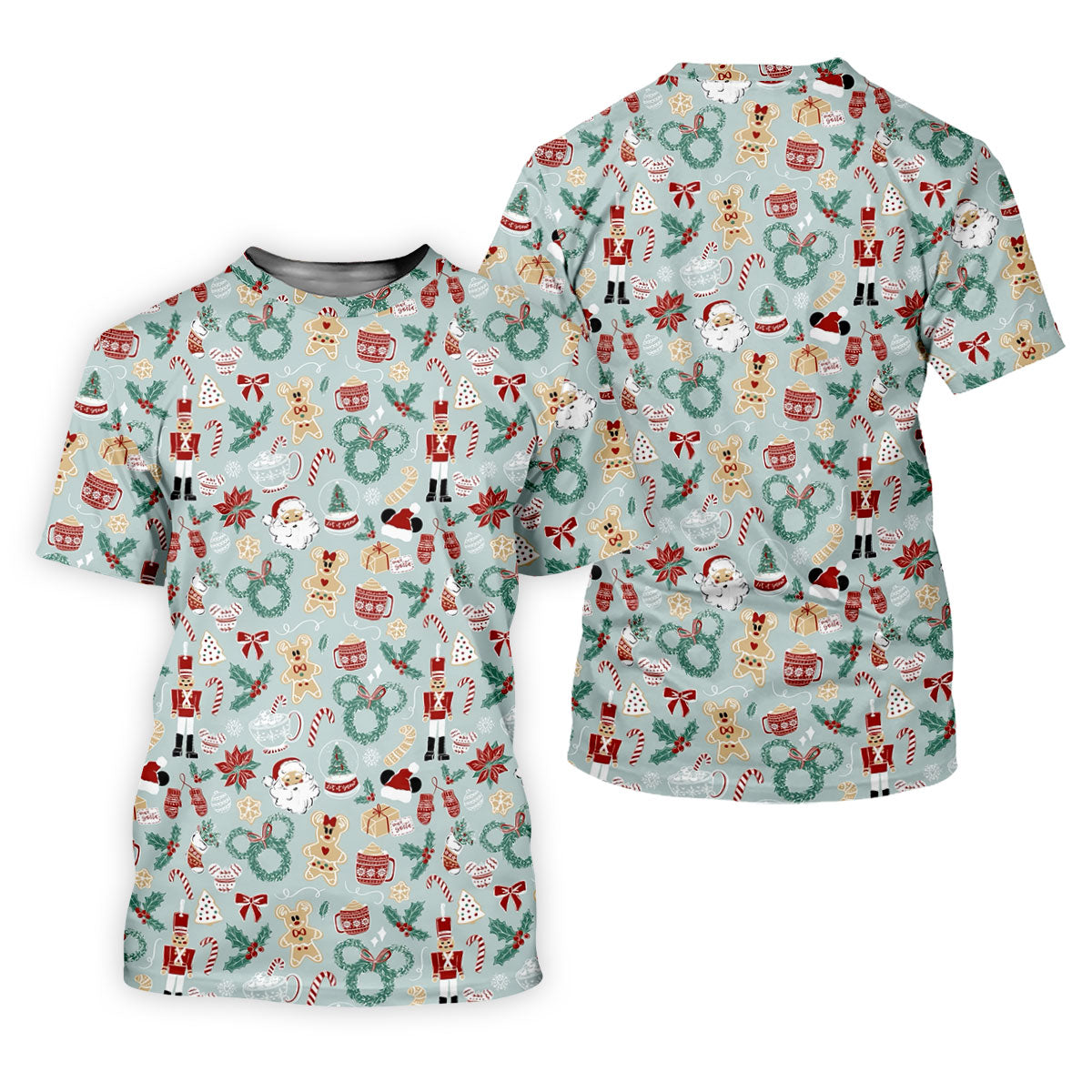 Cute Cartoon Christmas Sweets Women's Golf Tops, Christmas Golf Shirt, Ladies Golf Shirts, Women's Golf Gifts