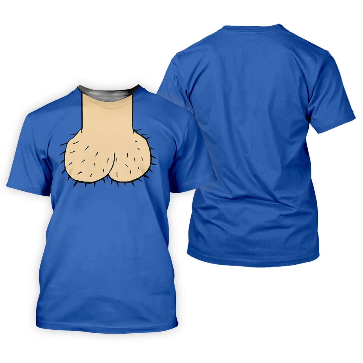 Blue Funny Dickhead Faux Chest Golf Shirt, Women’s Golf Apparel, Performance Golf Shirt