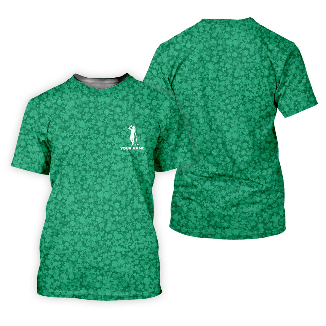 Shamrock Beer Lucky Four Leaf Clover St Patrick Day Golf Shirt, Women's Golf Shirts, Ladies Golf Polos