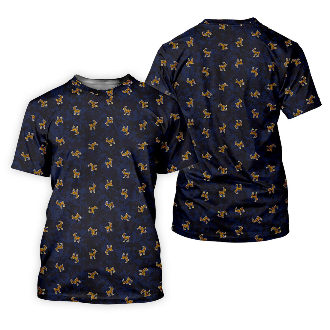 Tiger Goat Digital Camouflage Funny Golf Shirt, Ladies Golf Tops, Golf Shirt For Women