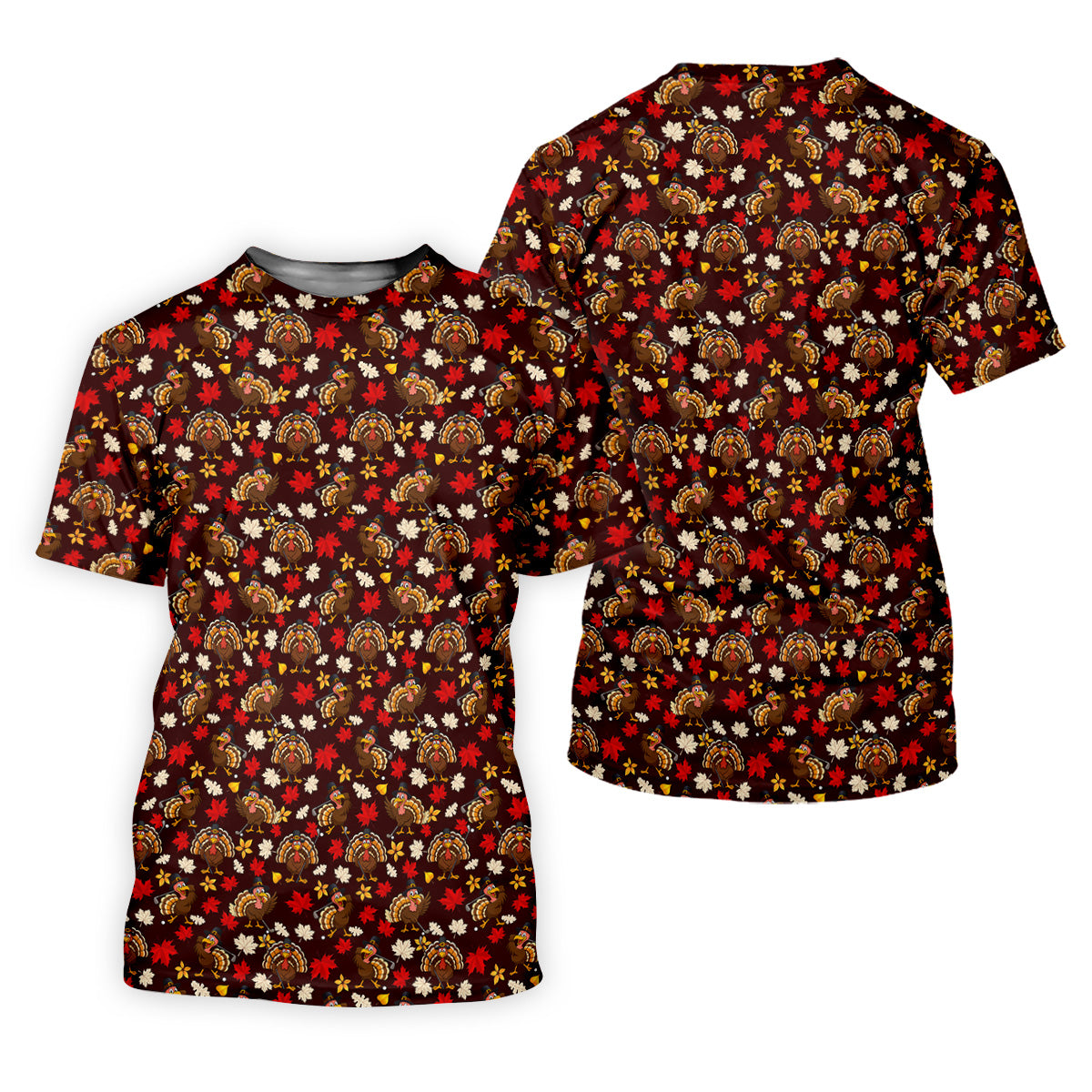 Funny Thanksgiving Turkey Golf Pose Women Golf Top, Ladies Golf Polos, Golf Gifts For Women