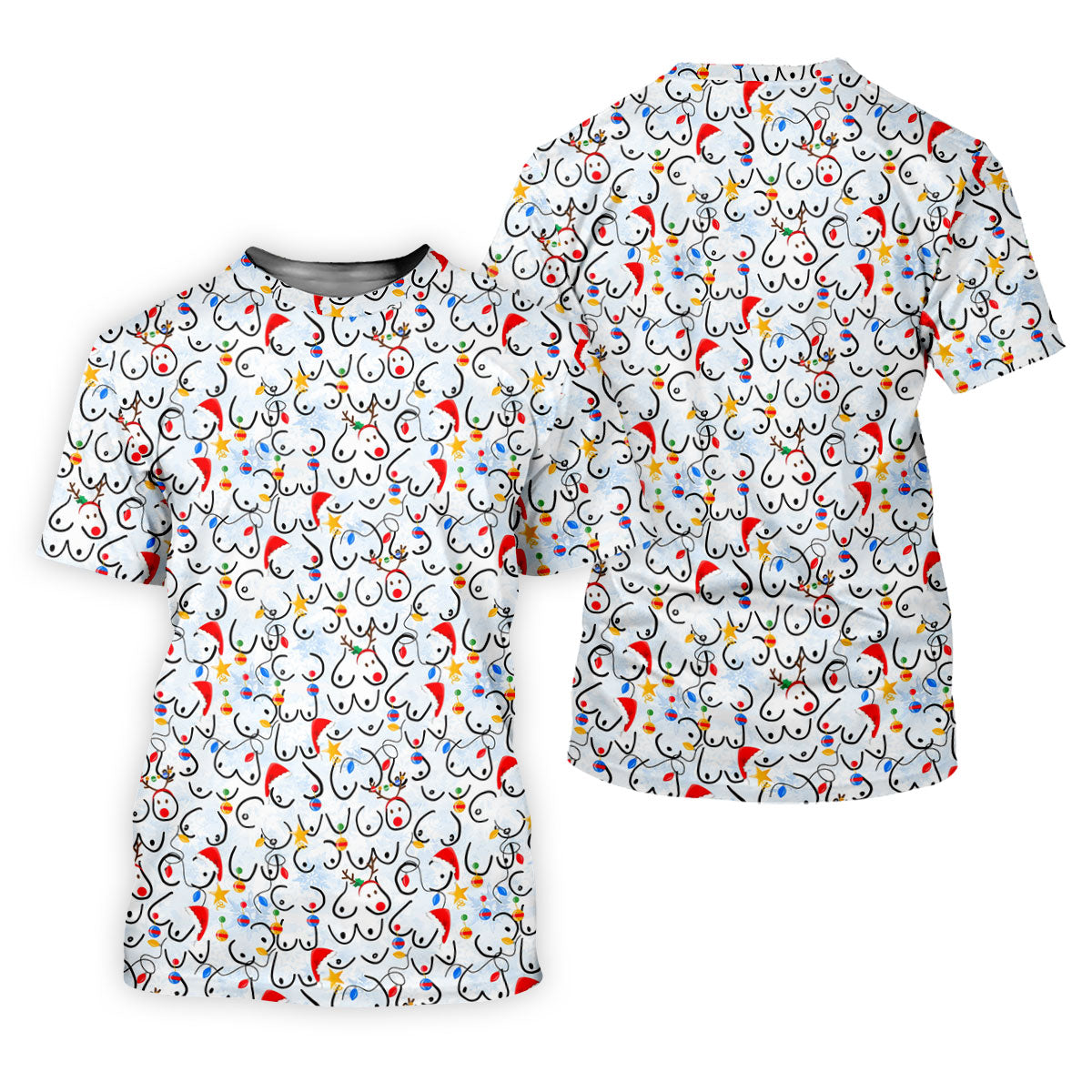 Naughty Christmas Fun Women's Golf Shirts, Christmas Golf Shirt, Ladies Golf Tops, Ladies Golf Gift Ideas