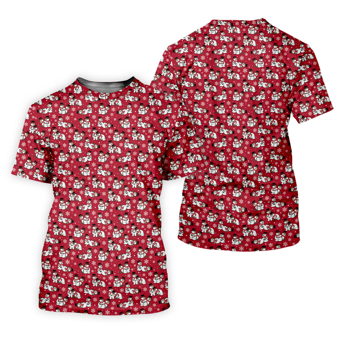 Naughty Snowman Red Golf Shirt, Christmas Golf Shirt, Fun Women's Golf Shirts, Ladies Golf Polos