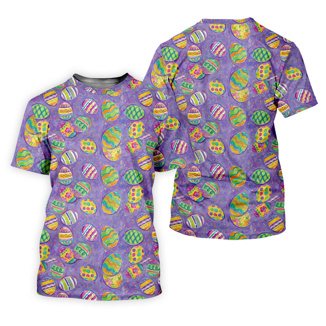 Colorful Painted Easter Eggs Women Golf Top, Cute Golf Outfit, Ladies Golf Shirts
