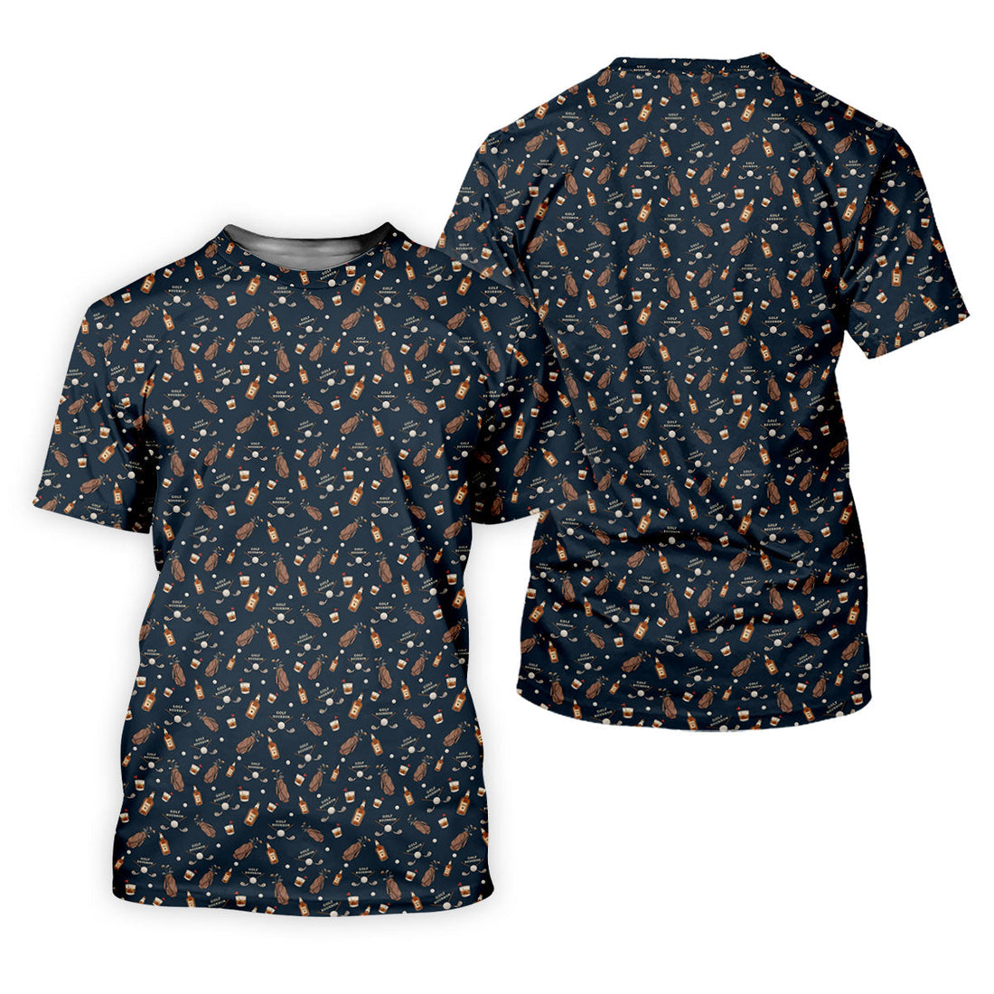 Golf Bourbon Golf Whiskey Black Golf Shirt, Women's Golf Tops, Ladies Golf Shirts, Women's Polo Shirt