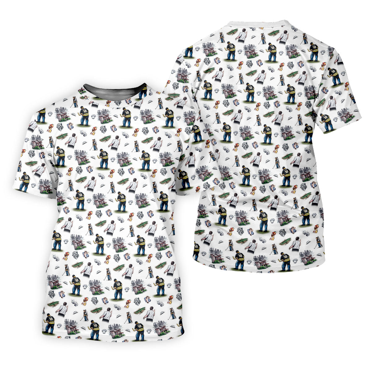 30th Anniversary Sport Movie Character Iconic Moments White Golf Shirt, Fun Women's Golf Shirts, Ladies Golf Shirt