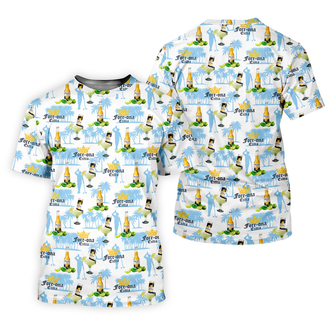 Fore-ona Extra Find Your Fairway Golfer Beer Fun Women's Golf Shirts, Ladies Golf Shirts