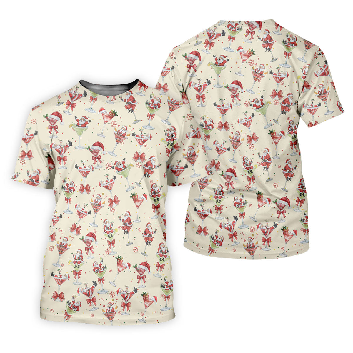 Santa Claus Margarita Christmas Shirt, Unique Gift For Golfer, Ladies Golf Shirts, Golf Gifts For Women