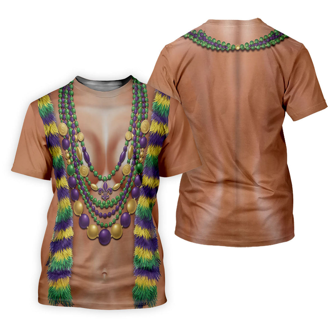 Funny 3D Print Mardi Gras Fleur De Lis Skin Color Women's Golf Tops, Fun Women's Golf Shirts, Ladies Golf Polos