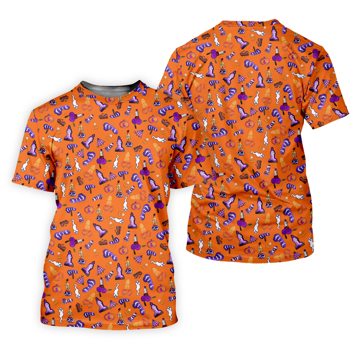 Funny Dirty Orange And Purple Halloween Golf Shirt, Funny Golf Shirts Women, Ladies Golf Shirts