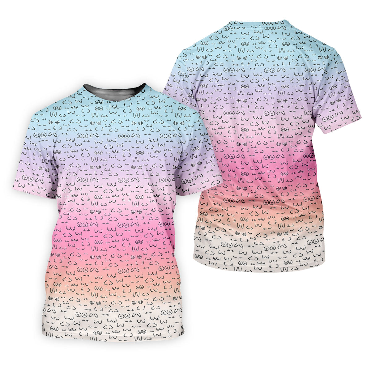 Funny Adult Humor Ombre Color Women's Golf Shirts, Ladies Golf Shirts, Womens Golf Gifts