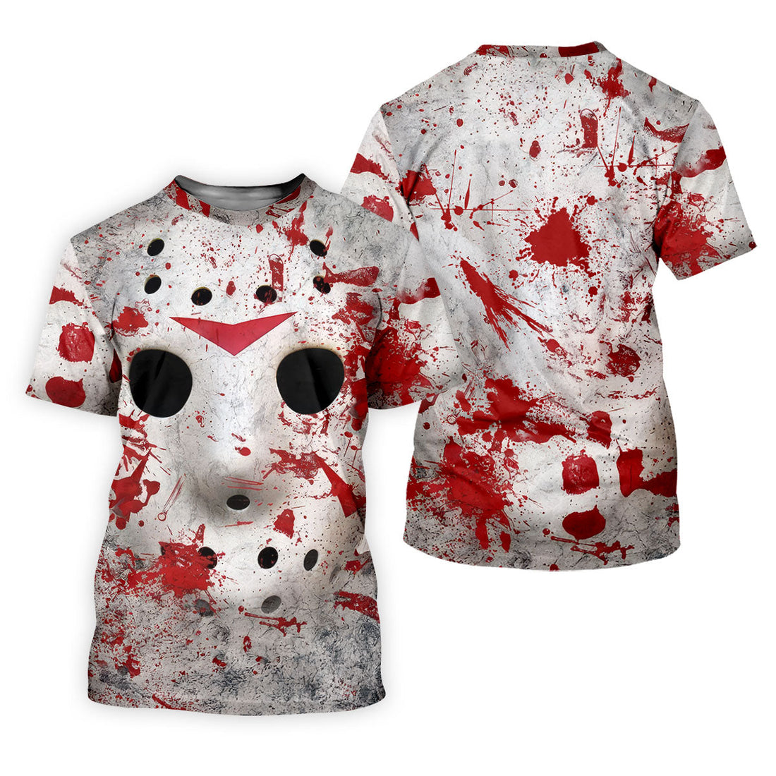 Creepy Horror Face Women's Golf Tops, Horror Cosplay Ladies Golf Polos, Halloween Golf Shirt