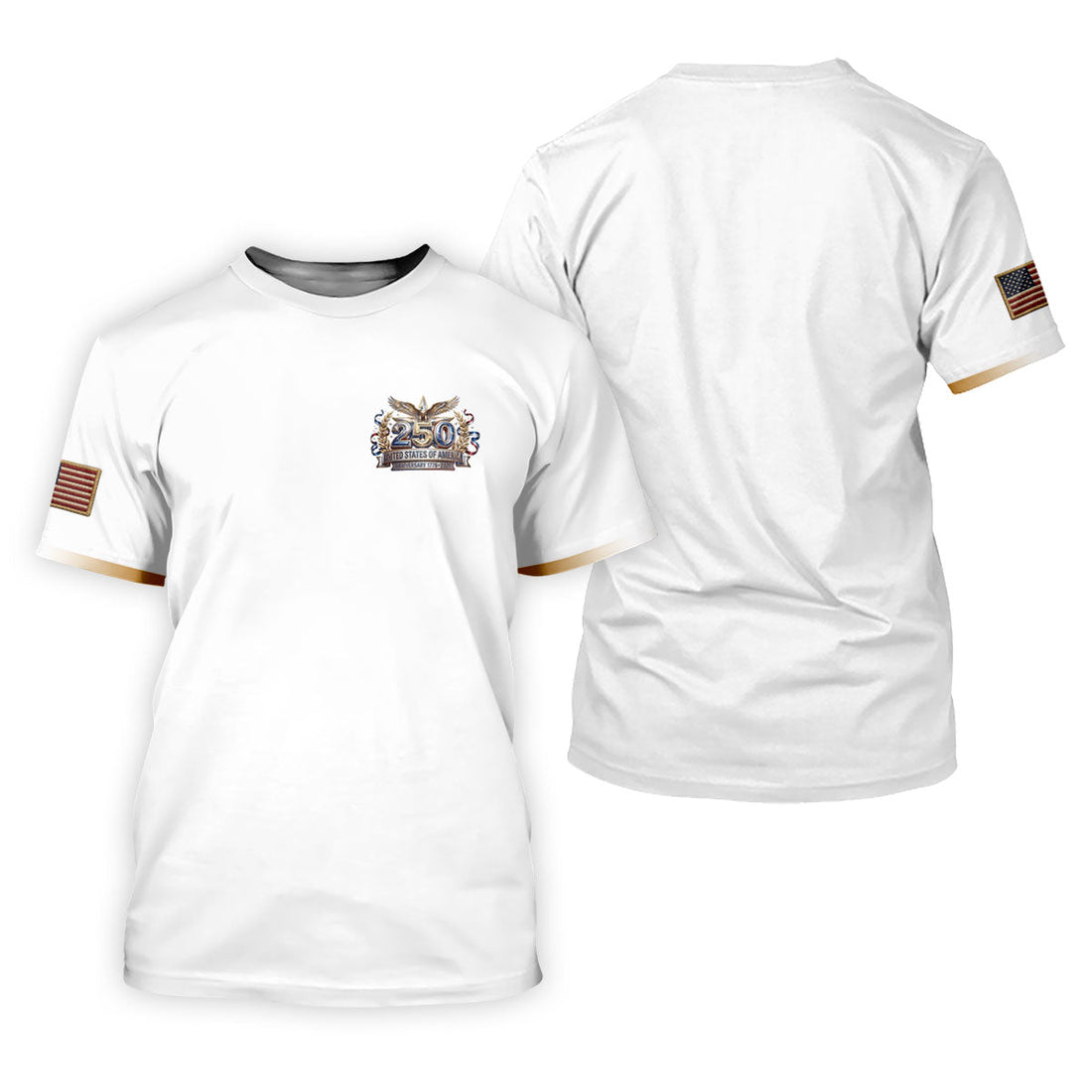 250 Years USA Anniversary 1776-2026 Ladies Golf Tops, America Patriotic Golf Shirt For Women
