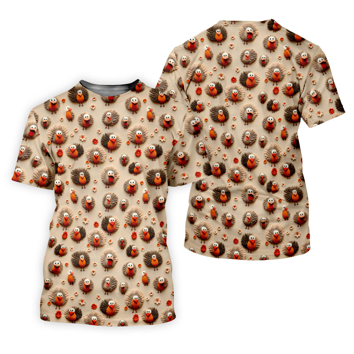 Little Turkey Thanksgiving Fun Women's Golf Shirts, Ladies Golf Tops, Women's Polo ShirtGolfing Apparel