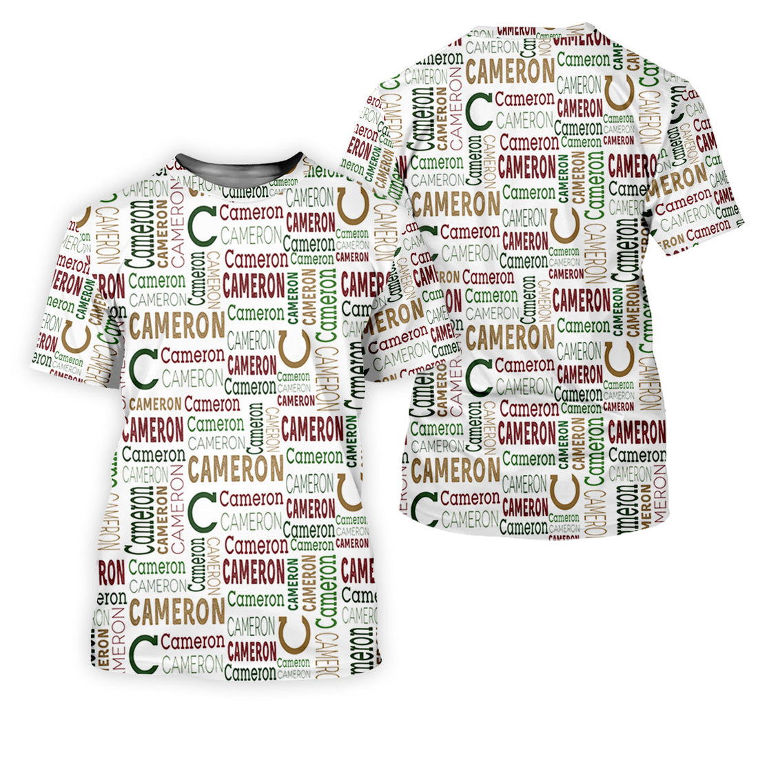 Cameron Pattern Christmas Golf Tops For Women, Christmas Golf Shirt, Women Golf Apparel