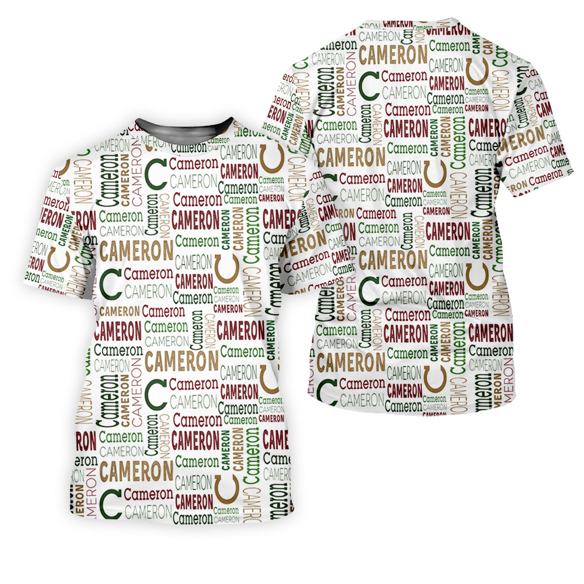Cameron Pattern Christmas Golf Tops For Women, Christmas Golf Shirt, Women Golf Apparel