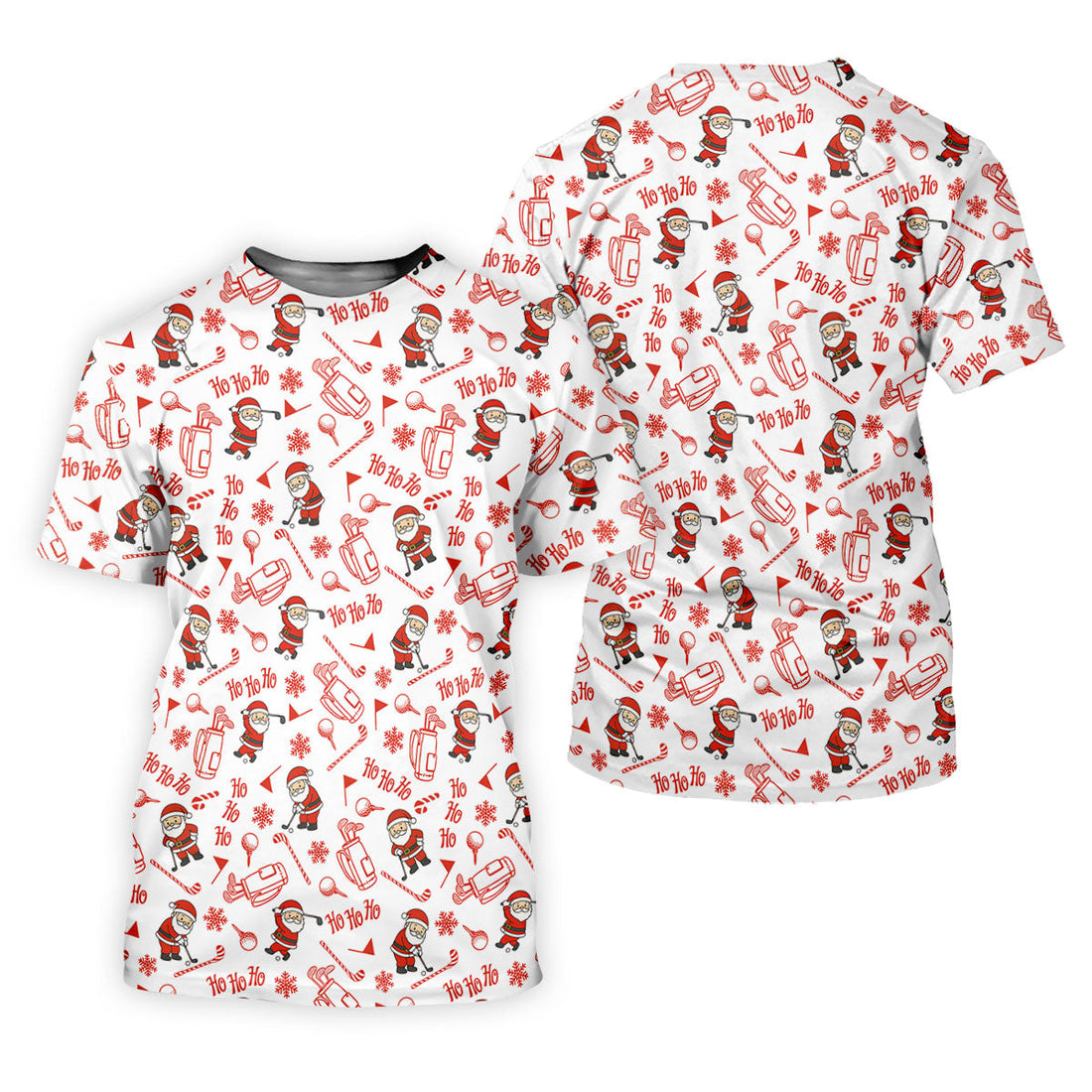 Ho Ho Ho Merry Christmas Funny Print Golf Shirt, Christmas Golf Shirt, Golf Gifts For Women, Fun Golf Shirt
