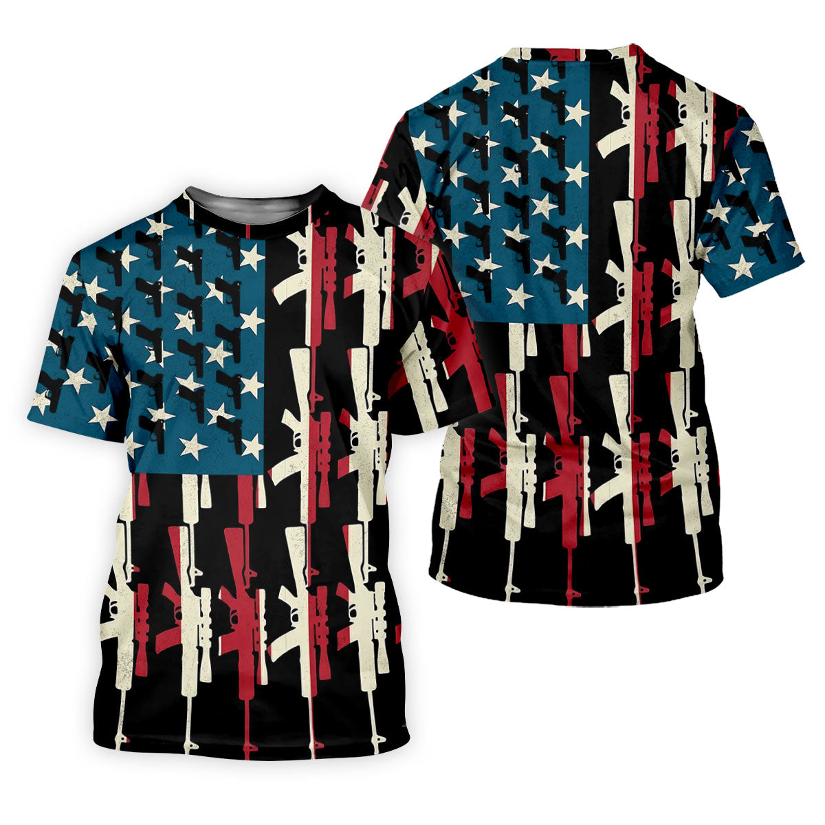 American Flag Pattern Army Theme Patriotic Golf Shirt, 250th Anniversary Ladies Golf Tops, Golf Shirt For Women