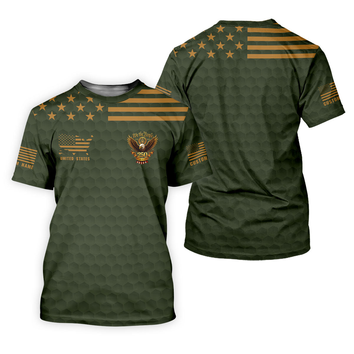 Army Veteran We The People 250 Years Of Free 4th Of July Golf Shirt, Women's Golf Tops