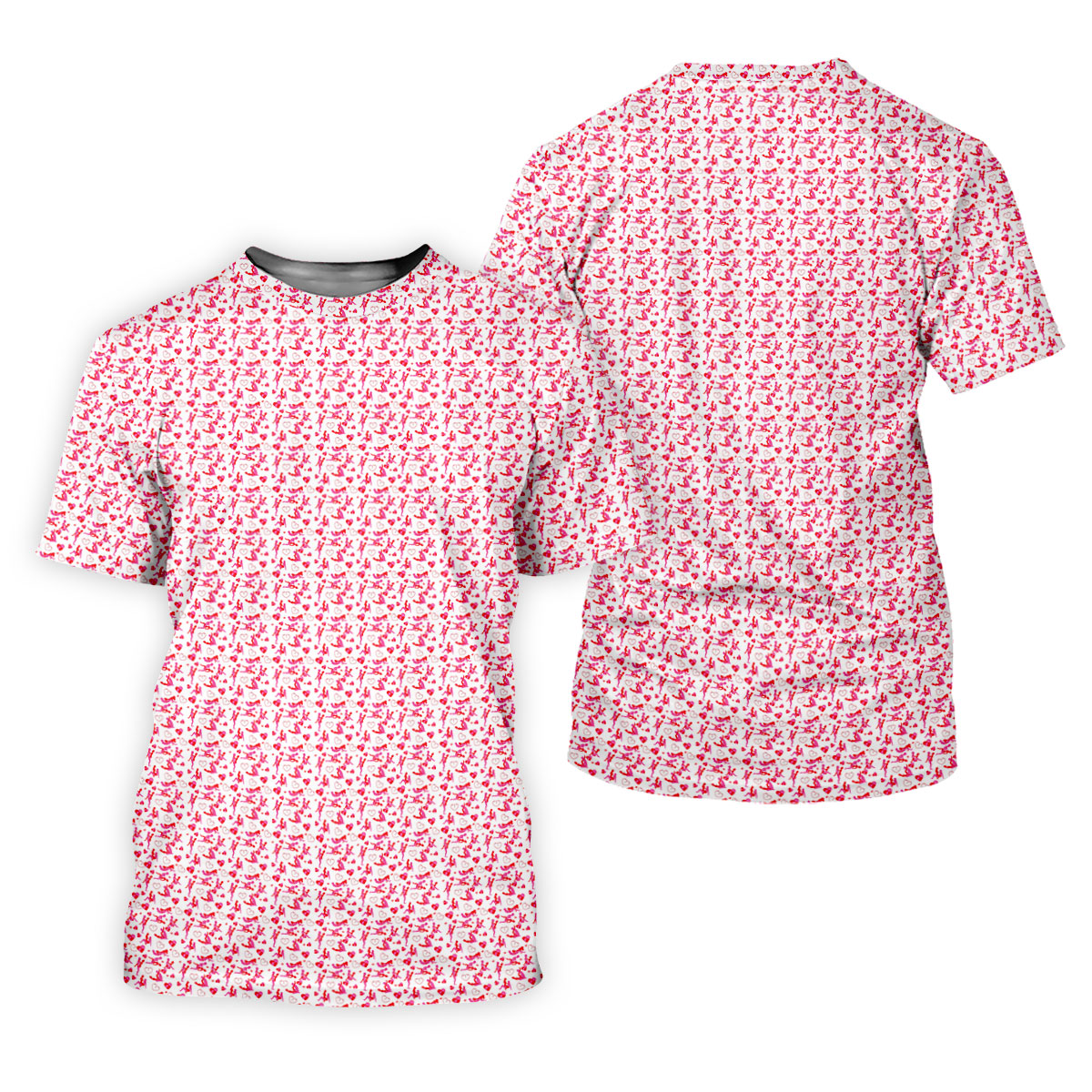 Naughty Couple Hot Positions Fun Women's Golf Shirts, Women's Golf Tops, Ladies Golf Shirts