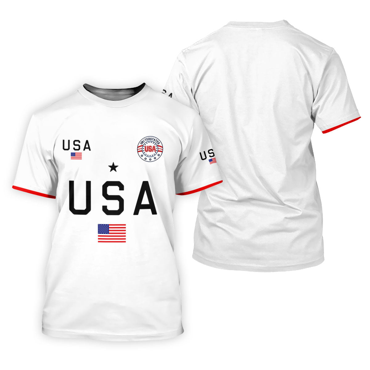 USA Flag Print 250 Years Anniversary 1776-2026 White Golf Shirt, Patriotic 4th Of July Golf Shirt For Women