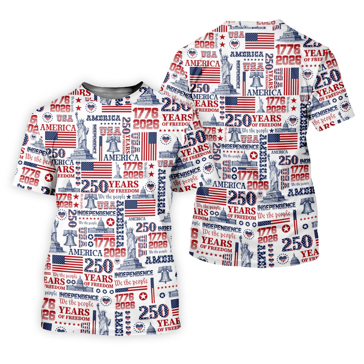 250th Anniversary USA 1776-2026 Retro Golf Shirt, Ladies Golf Tops, 4th Of July Golf Shirt For Women