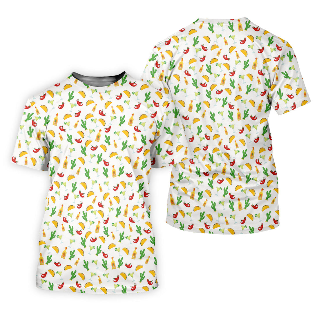 Tropical Vibe Hawaiian Pattern White Golf Shirt, Women's Golf Tops, Golf Gift For Ladies