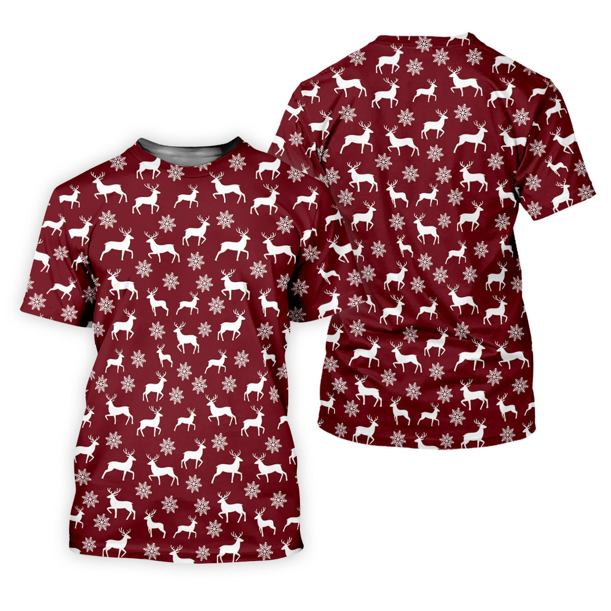 Reindeer Christmas Maroon Golf Shirt, Christmas Golf Shirt, Golf Shirt For Women, Ladies Golf Polos